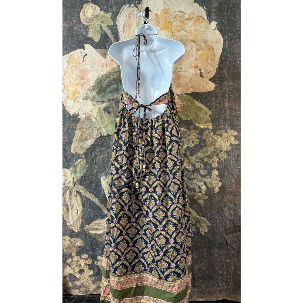 New Free People Sorrento Stroll Printed Maxi Dress Size L - Picture 11 of 14